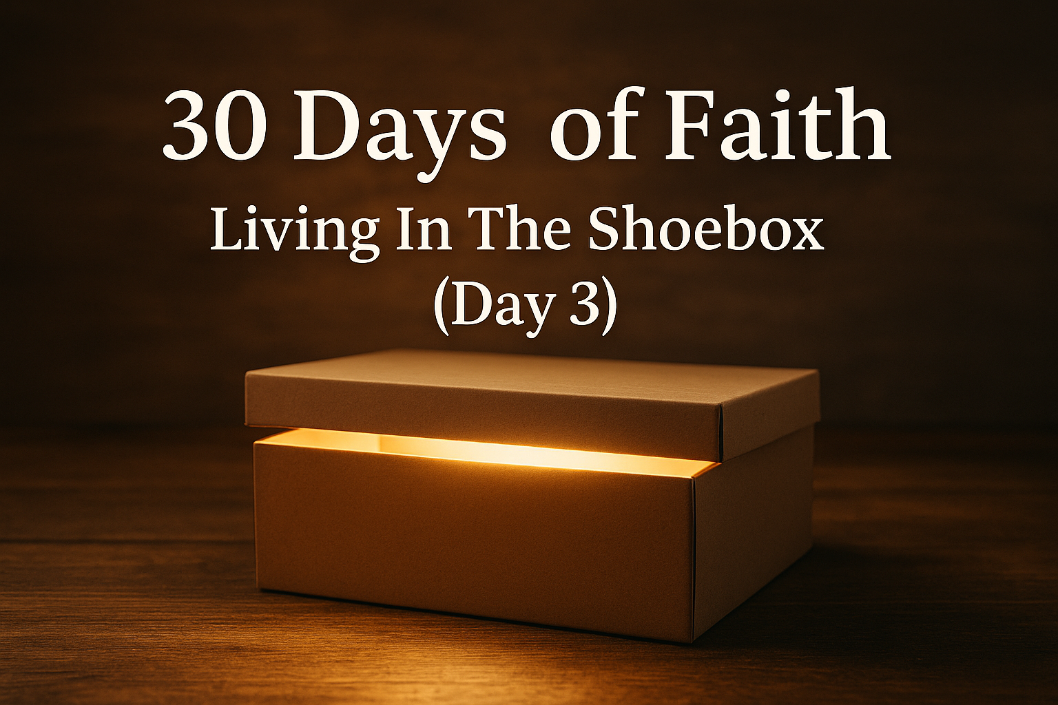 30 Days of Faith – Living In The Shoebox (Day 3)