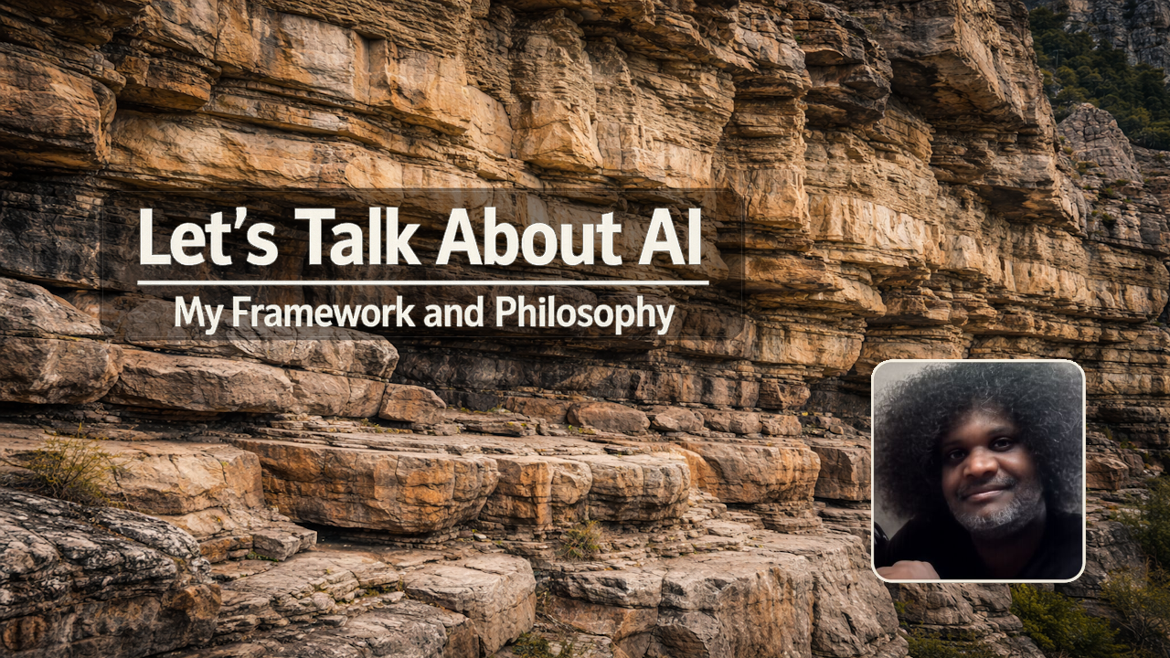 Thumbnail image of Dexter Nelson discussing applied ontology-first AI and bias-free decision-making over a calm natural landscape